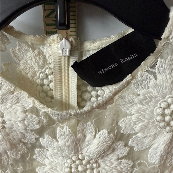 Simone Rocha Ivory Floral Mini Dress - VERY RARE! - Picture 7 of 10